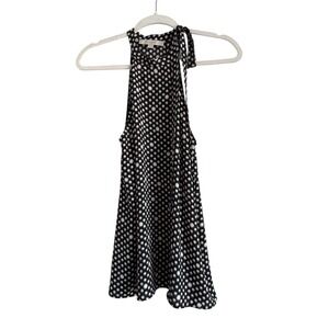 Loft Floral High Tie Neck Sleeveless Halter Tank Blouse Women's‎ Size Medium